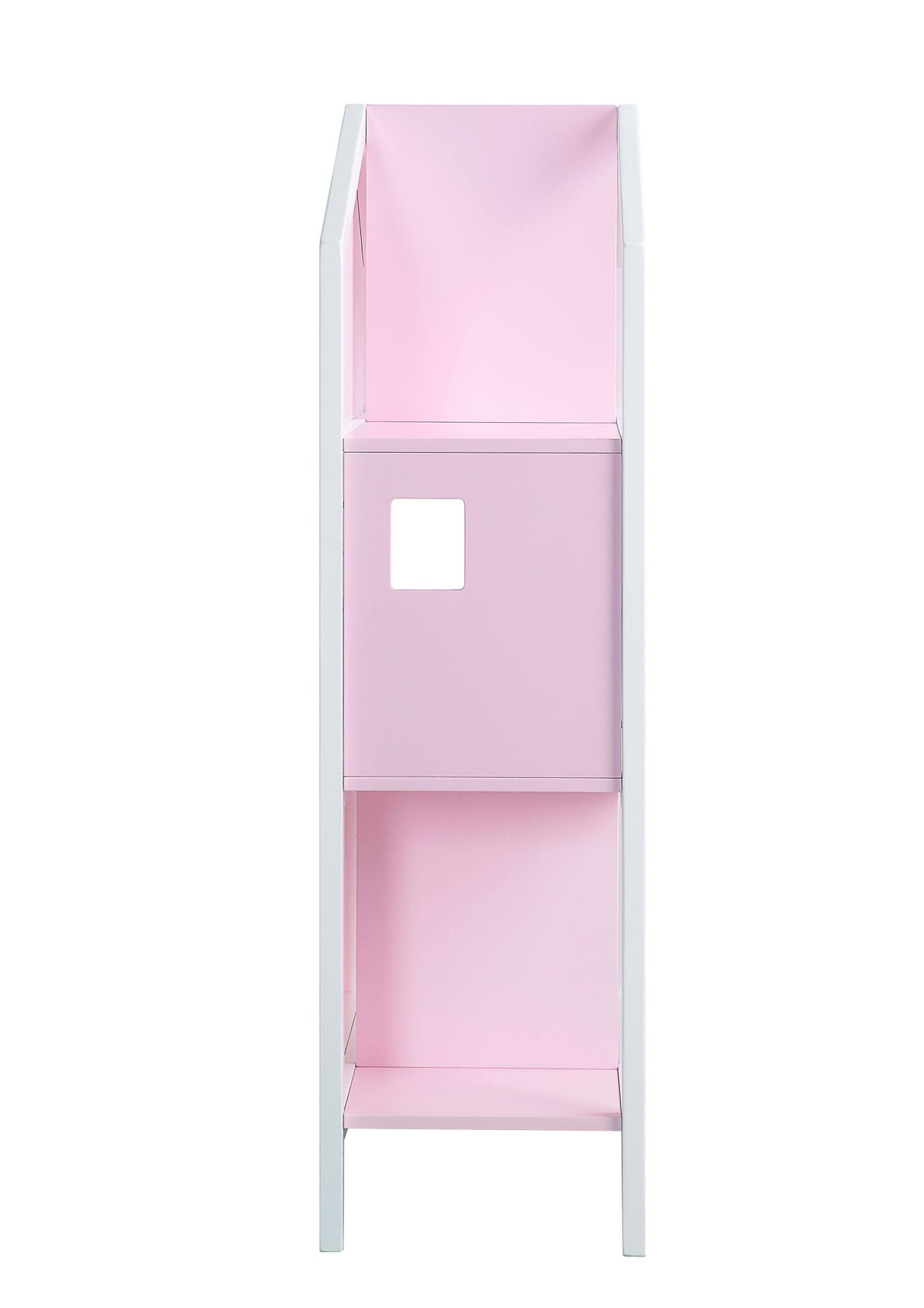White Pink Wood Bookcase L964