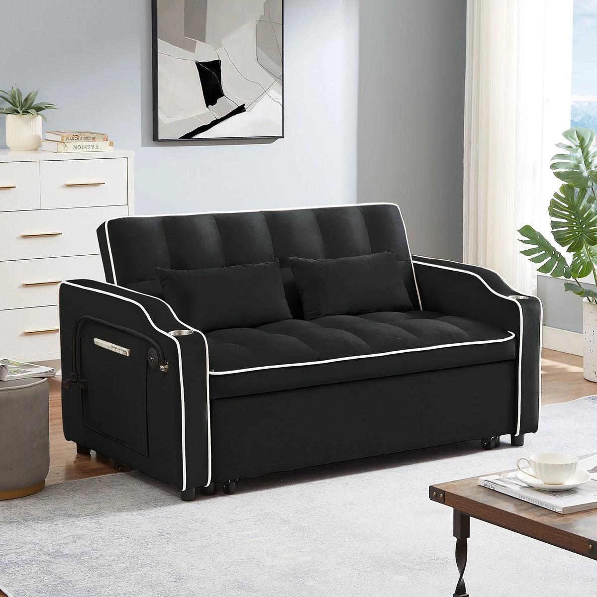 Oversized Convertible Sleeper Sofa Chair Bed C803108