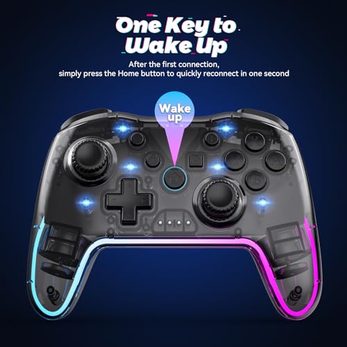 Wireless Controller with RGB Backlight and Adjustable Turbo R858068
