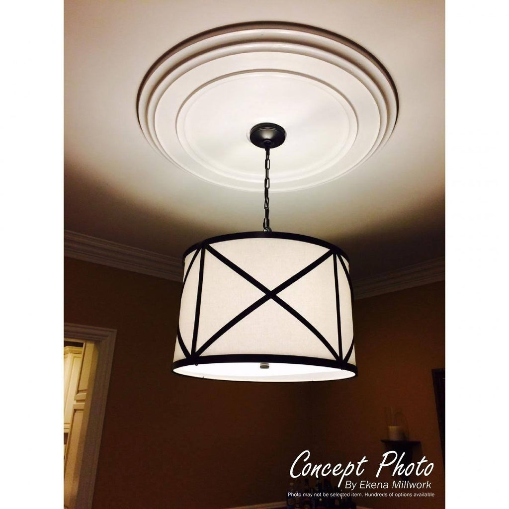 Green Gold Hand-Painted Ceiling Medallion Z6846