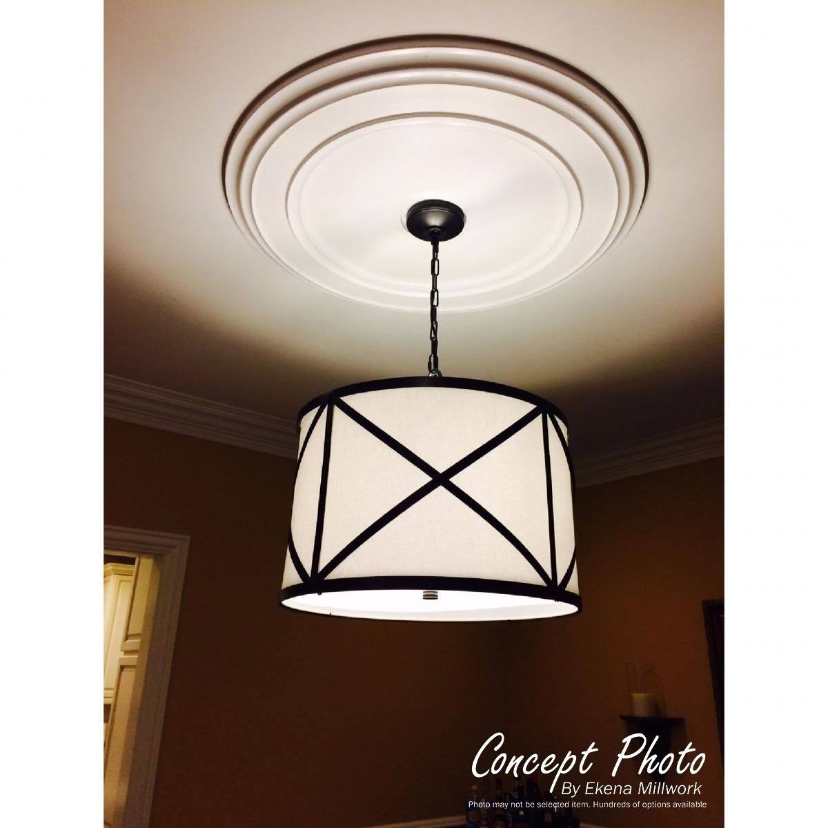 Green Gold Hand-Painted Ceiling Medallion Z6846