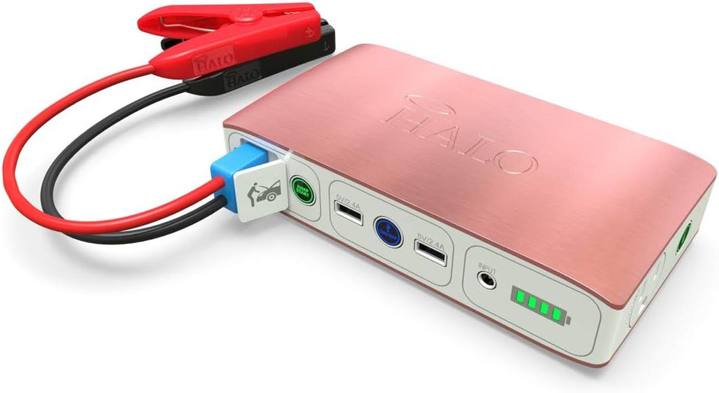 Black Graphite Portable Phone Laptop Charger Car Jump Starter with AC Outlet and Car Charger W248
