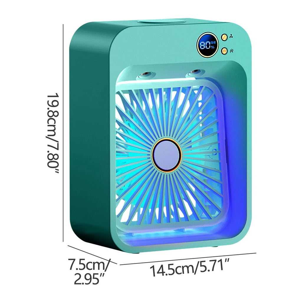 USB Mini Cooler Purification and Humidification Refrigeration Fan B673