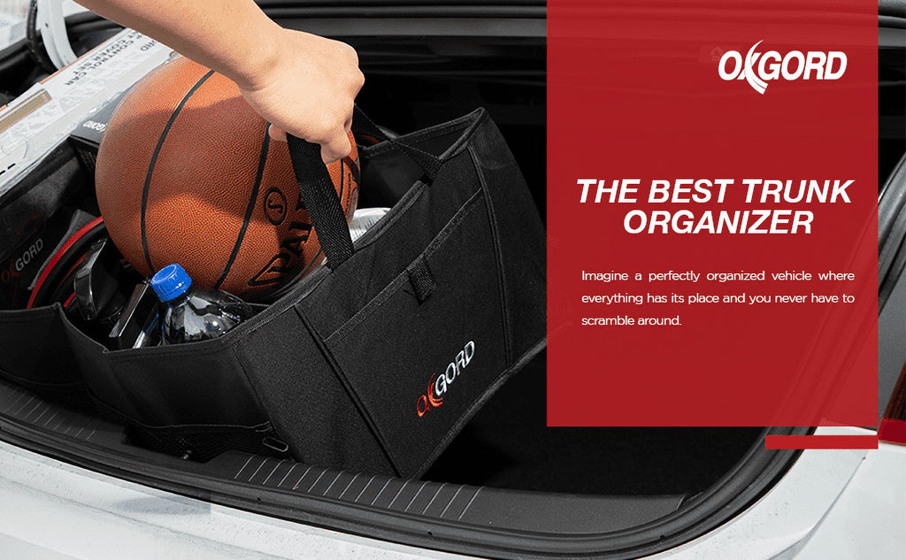 Auto Trunk Storage Organizer Bin with Pockets T931014