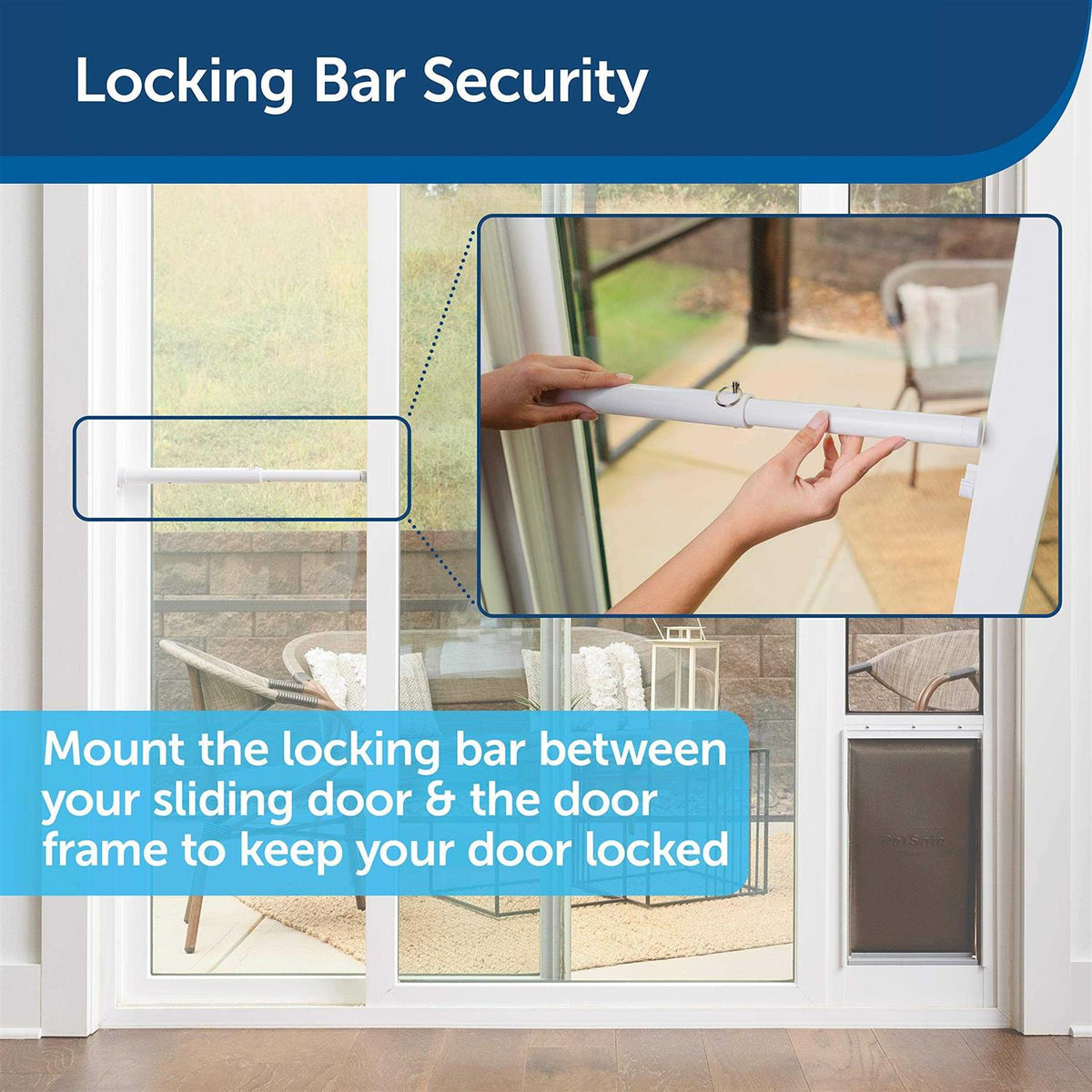Sliding Glass Pet Door Security Bar G902