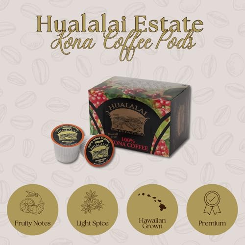 Medium Dark Roast Single Serve Cups, 12 count, Premium Ground Kona Coffee X90958