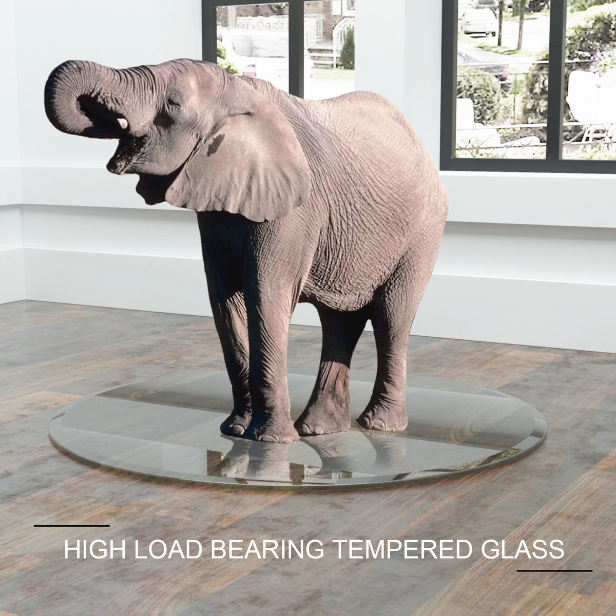 40'' Round Clear Tempered Glass Table Top X186