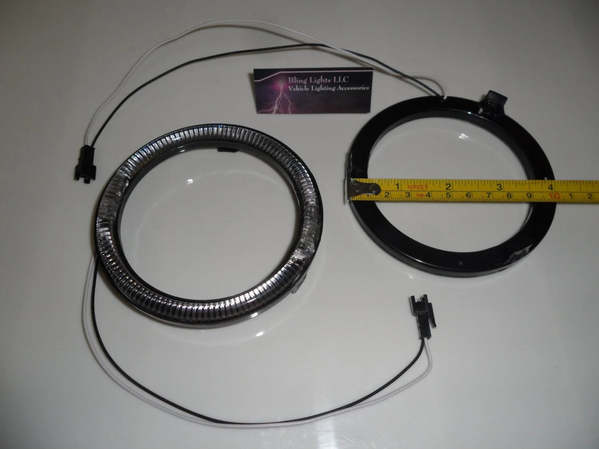 4x Blue LED Angel Eye Headlamp Halo Rings K6053