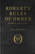 Robert's Rules of Order Newly Revised, Deluxe 12th edition (Hardcover) X533