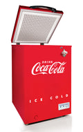 Red 3.5 Cu.Ft. Refrigerator & Chest Freezer F839