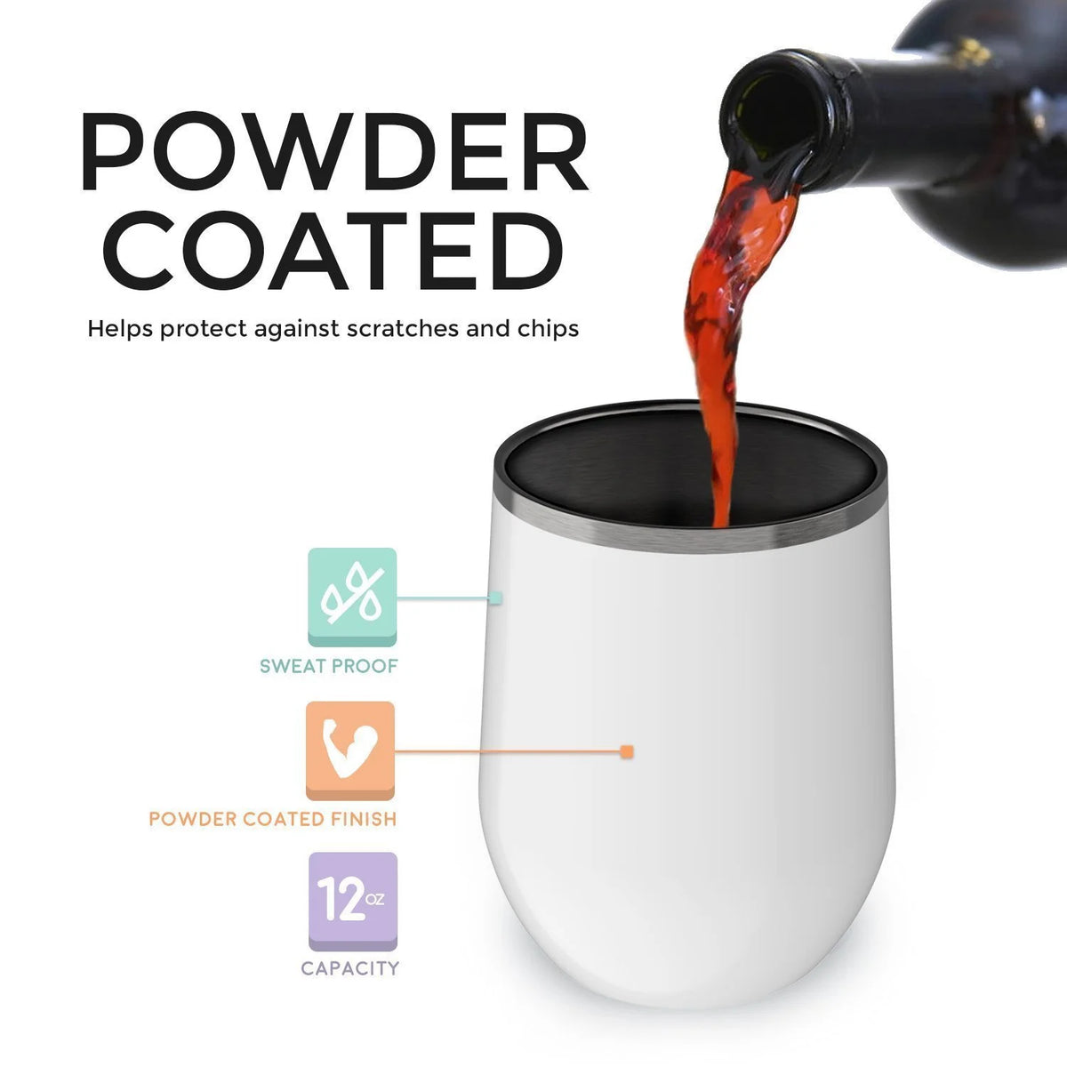 Engraved 12 oz Grey Wine Cup Z24659