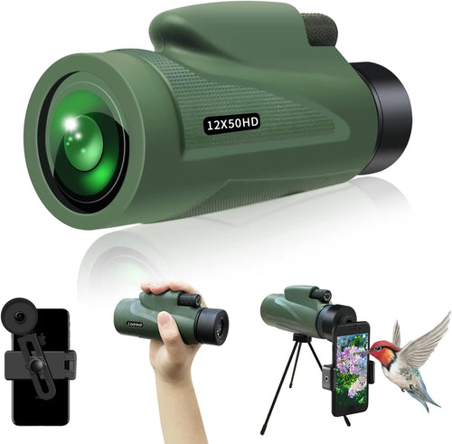 12~16X60 Waterproof HD Monocular Telescope with Tripod K538299