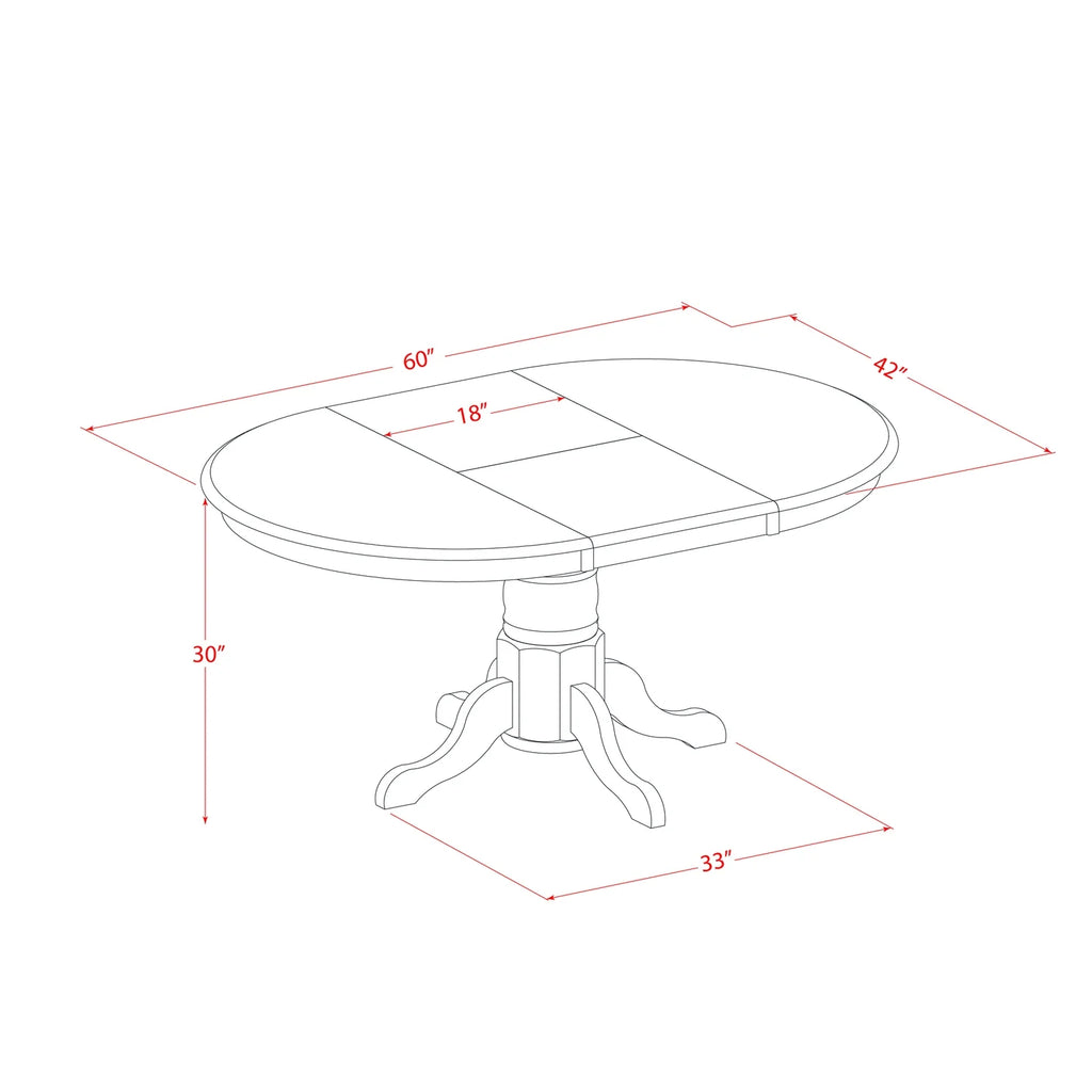 7-Piece Dining Table Set with 6 Chairs S16496