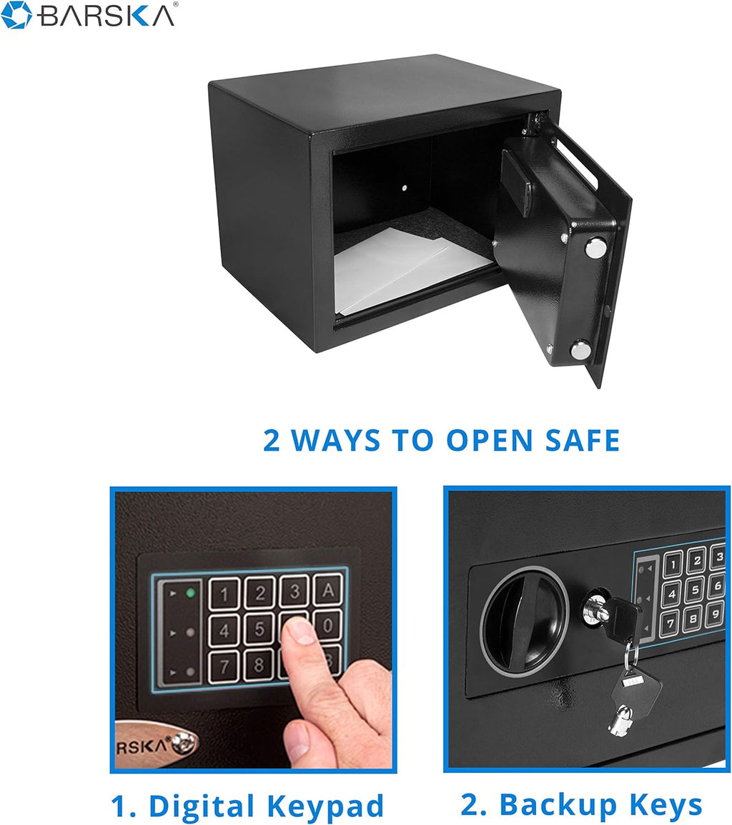 Compact 0.57 Cubic Ft Digital Keypad Security Depository Drop Safe Z492397