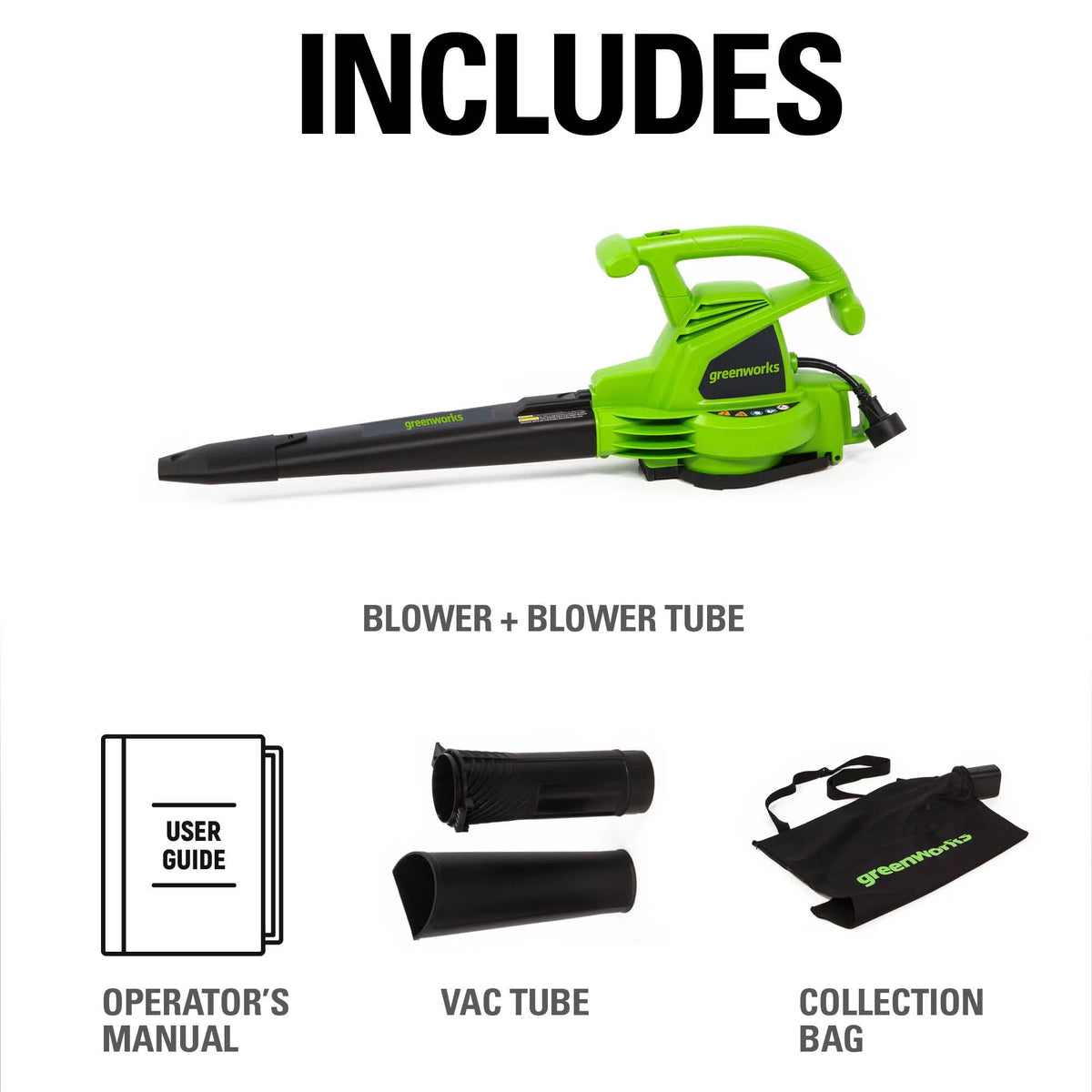 12 Amp 375 CFM Corded Electric Leaf Blower/Mulcher/Vacuum N93348