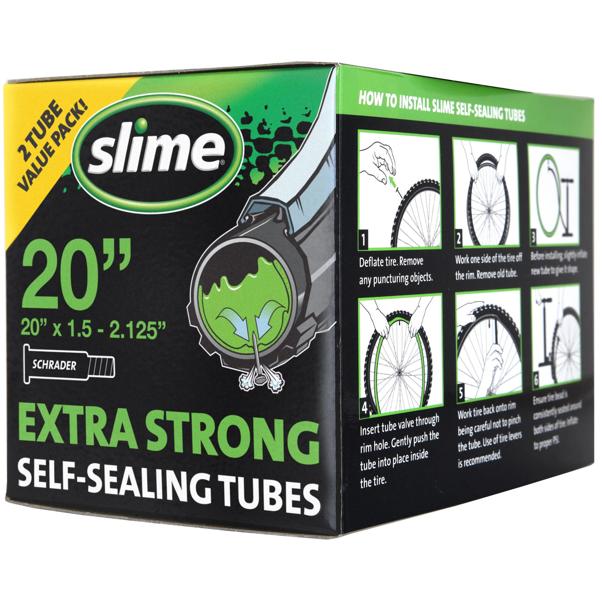 Self-Sealing Bicycle Tube Schrader 20 x 1.25-2.125 V583