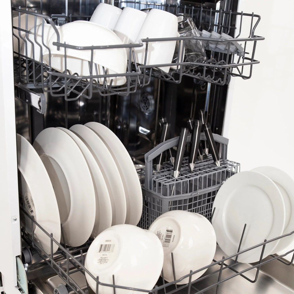 24" Front Control White Dishwasher E69812