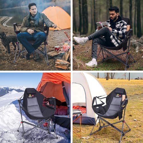 Heated Camping Chair with Cup Holder and Side Pocket X9811