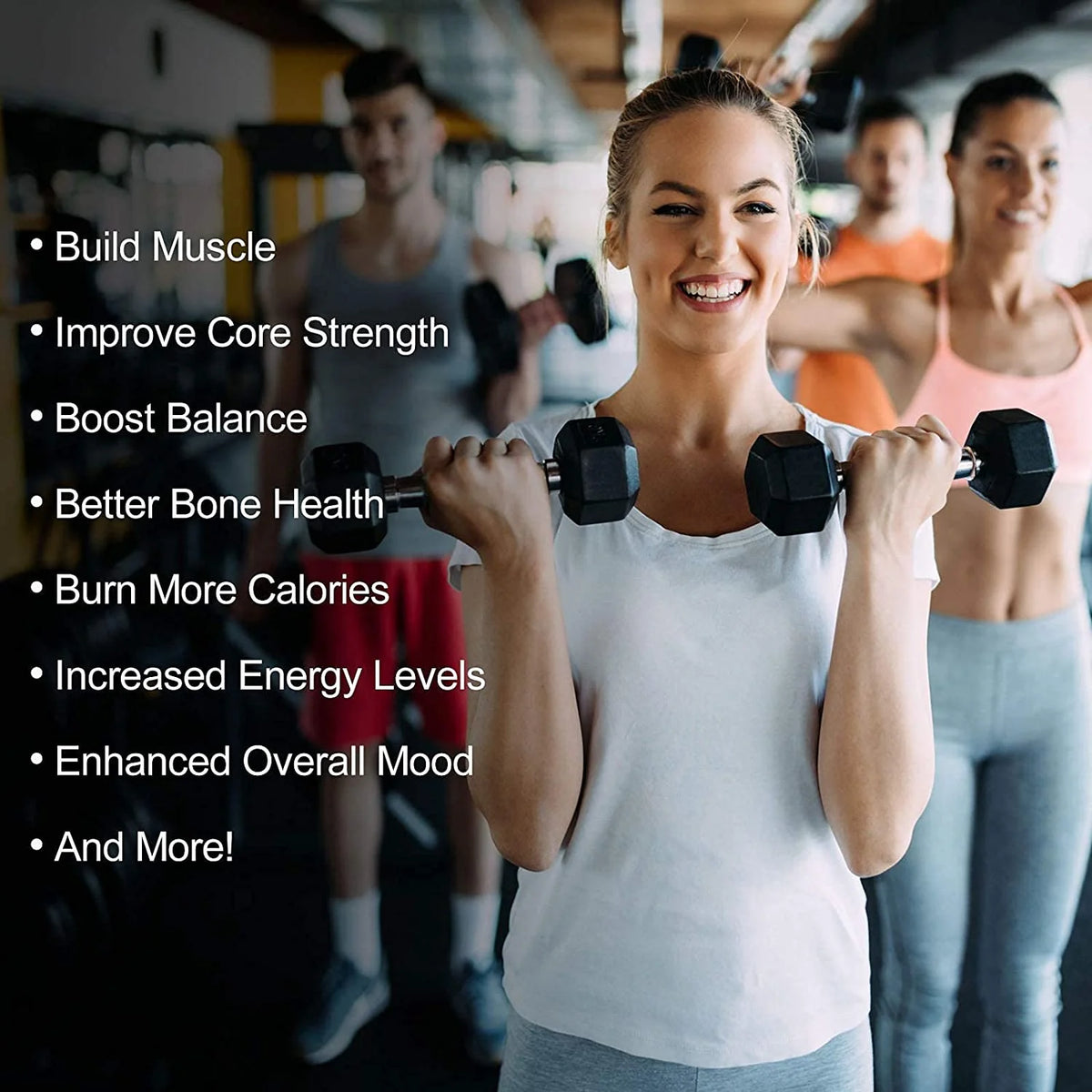 Rubber Hex Dumbbell 5-60 Lbs with Metal Handle A230969