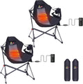 Heated Camping Chair with Cup Holder and Side Pocket X9811