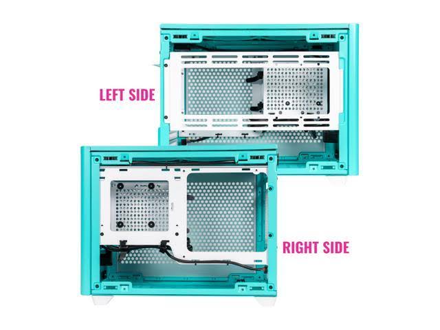 Caribbean Blue Mini-ITX Computer Case A351475
