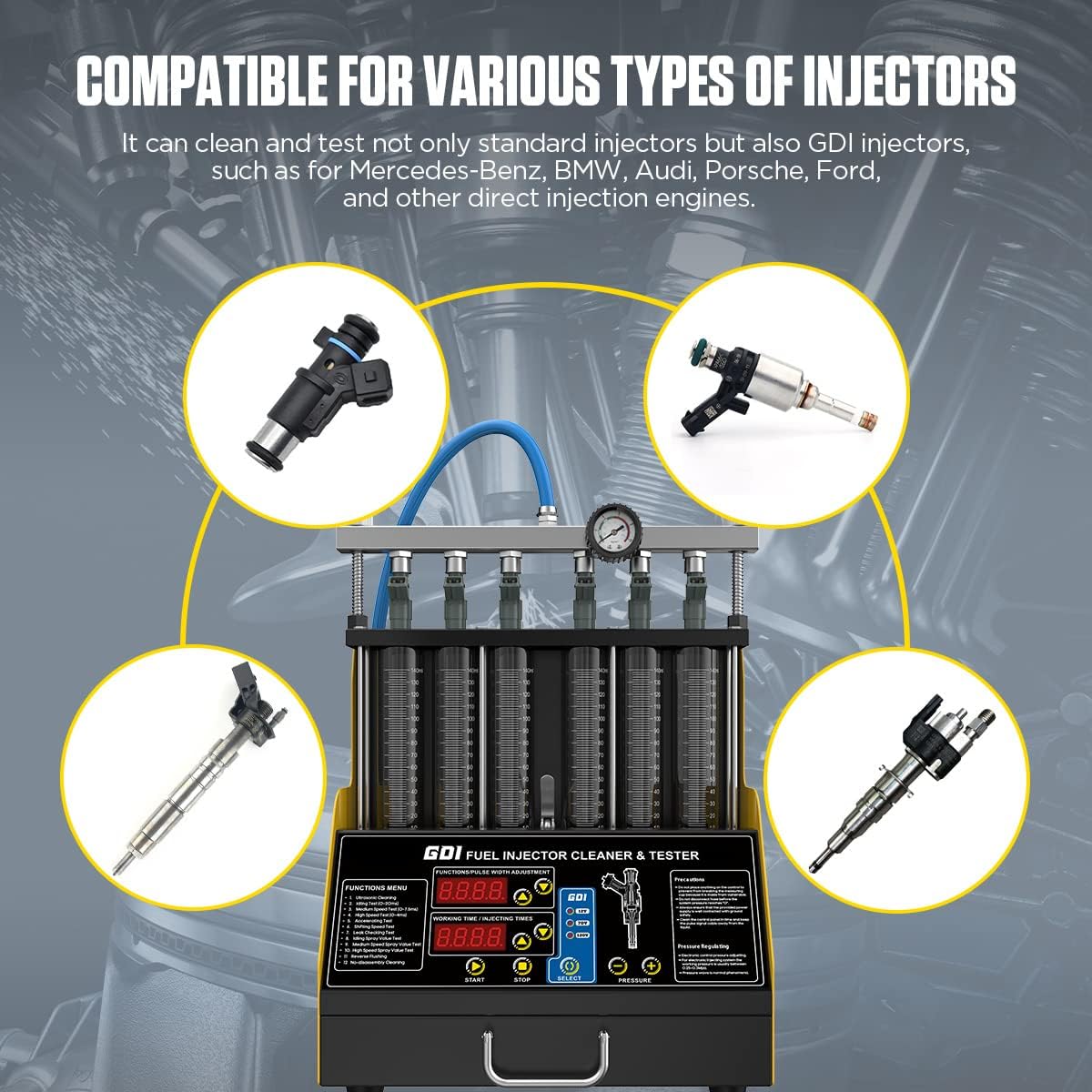 110V/220V Fuel Injector Cleaner & Tester P59470