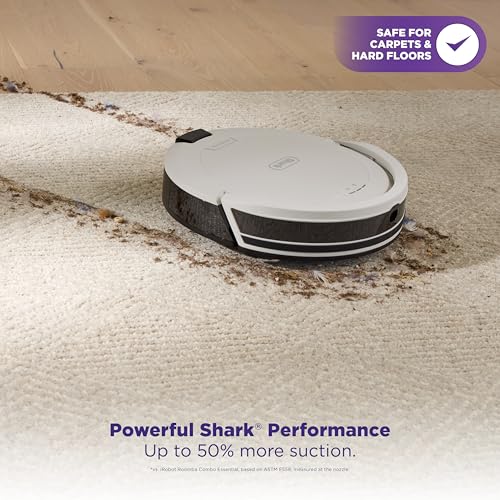 Robot Vacuum and Self-Empty Base with Bagless 60-Day Capacity, Grey U904387