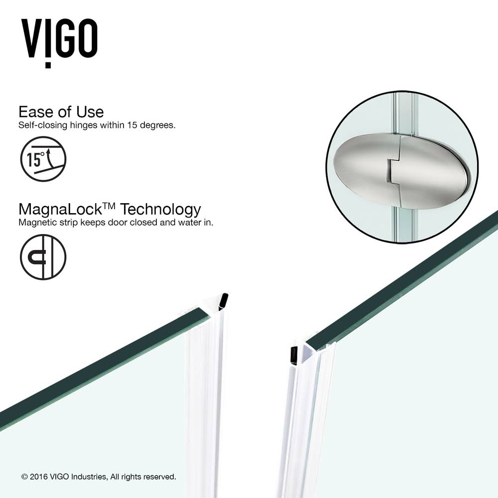 Frameless Neo-Angle Shower Enclosure with Low-Profile Base D36007