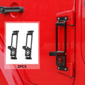 Red Pack of 2 Metal Folding Door Hinge Step Foot Peg O8470