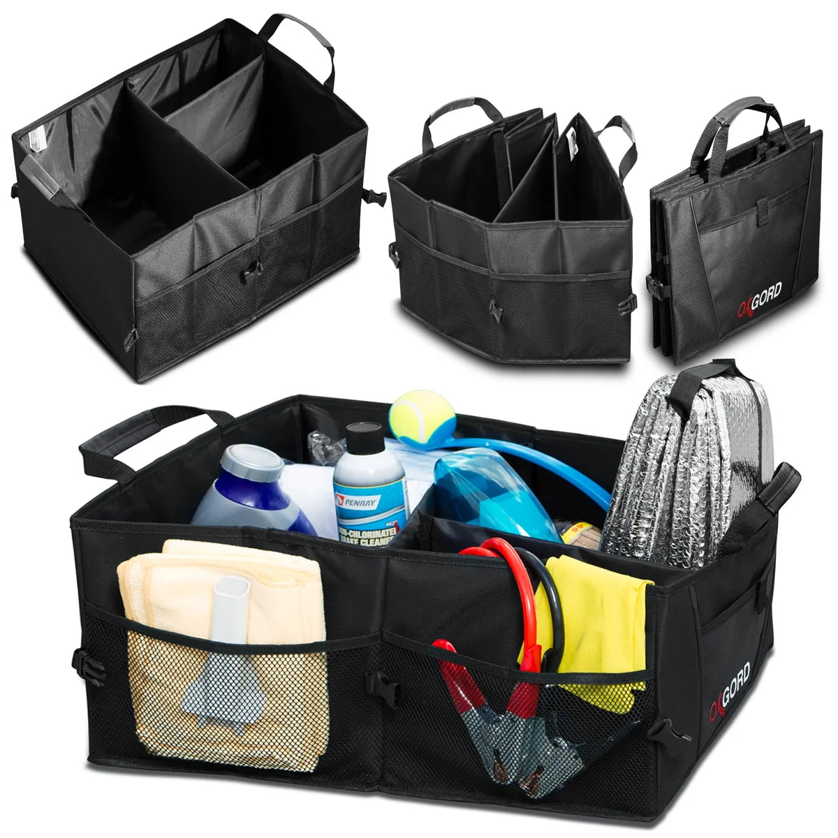 Auto Trunk Storage Organizer Bin with Pockets T931014