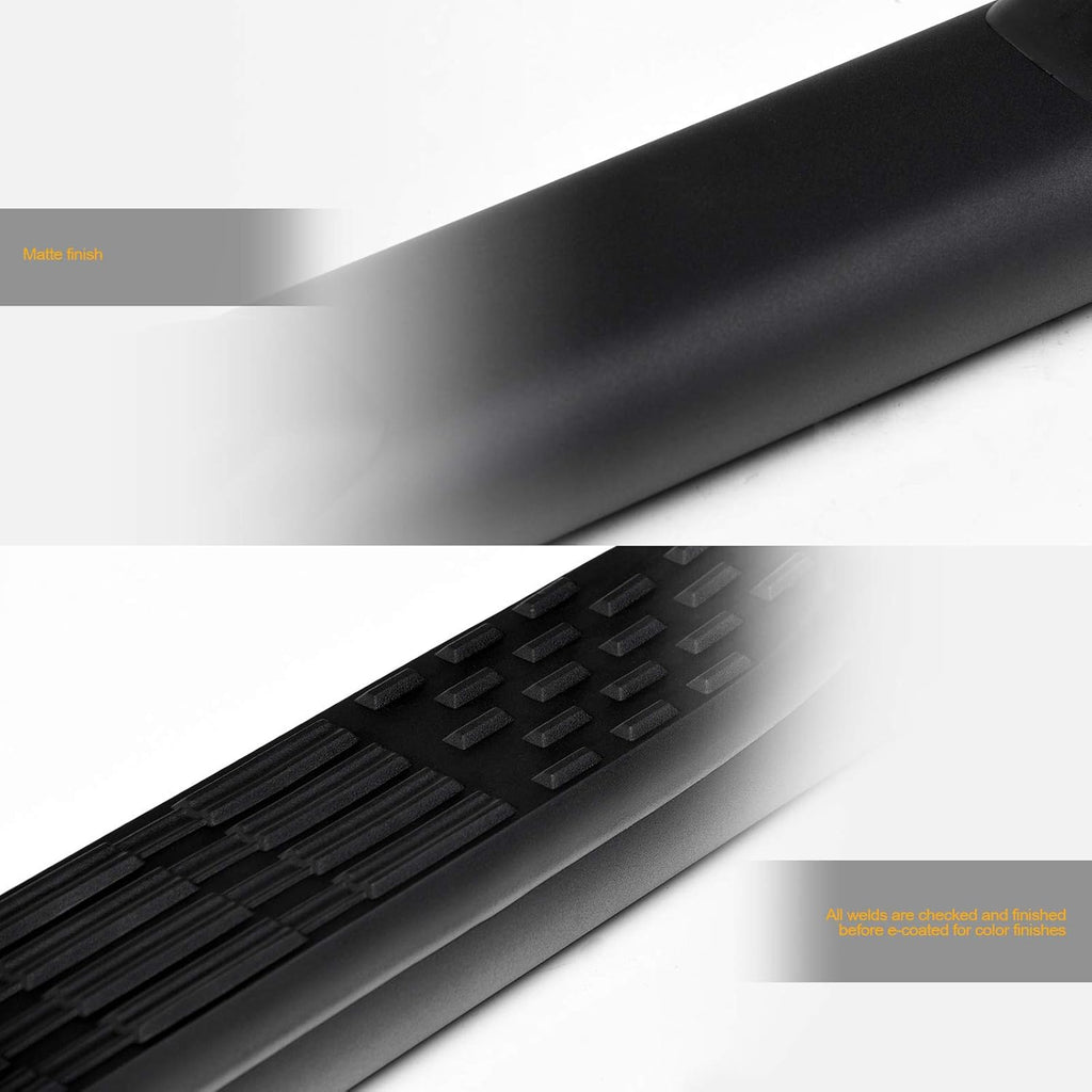 5 Oval Side Step Nerf Bars Matte Black M51905
