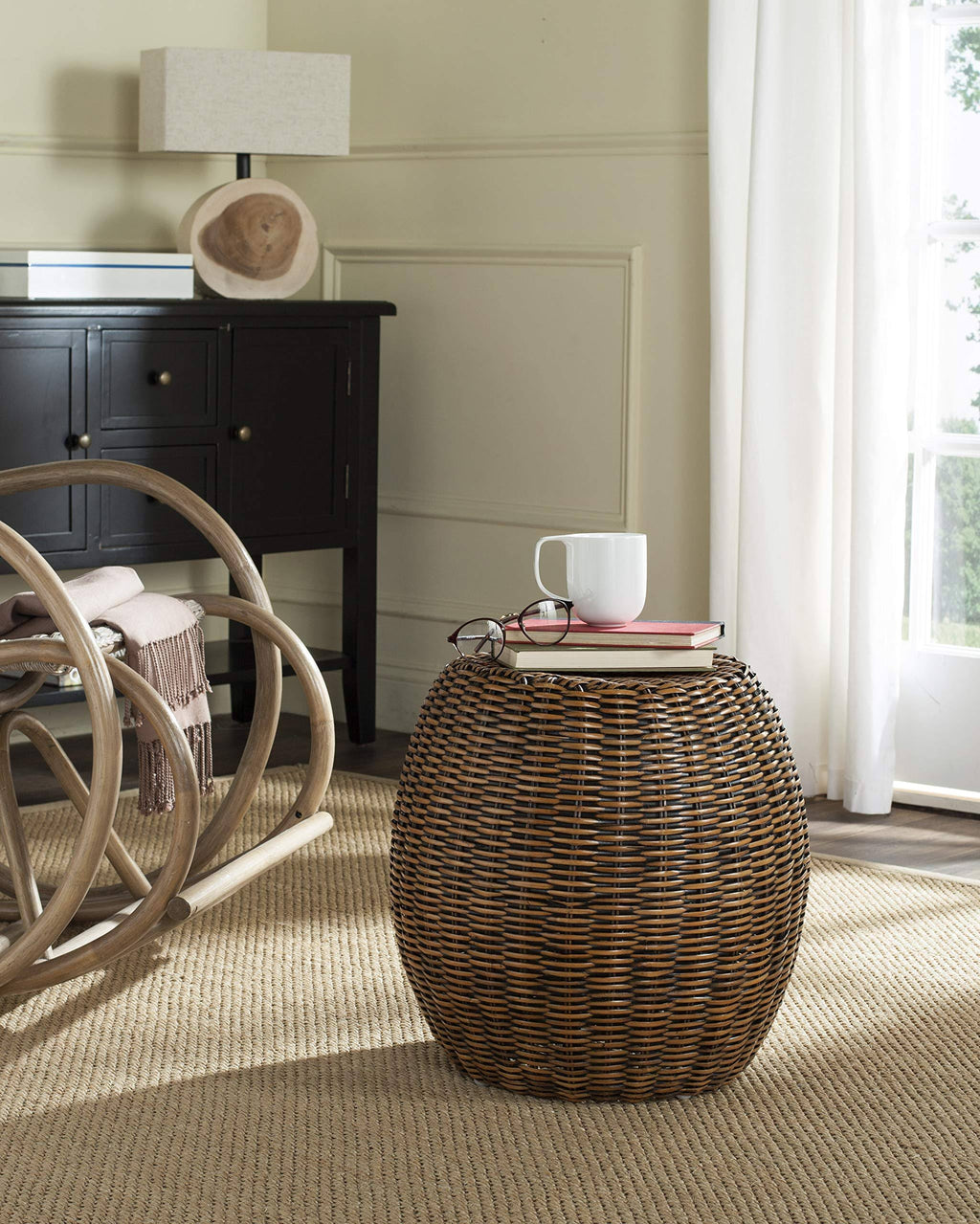 Brown & Multi End Table V14088