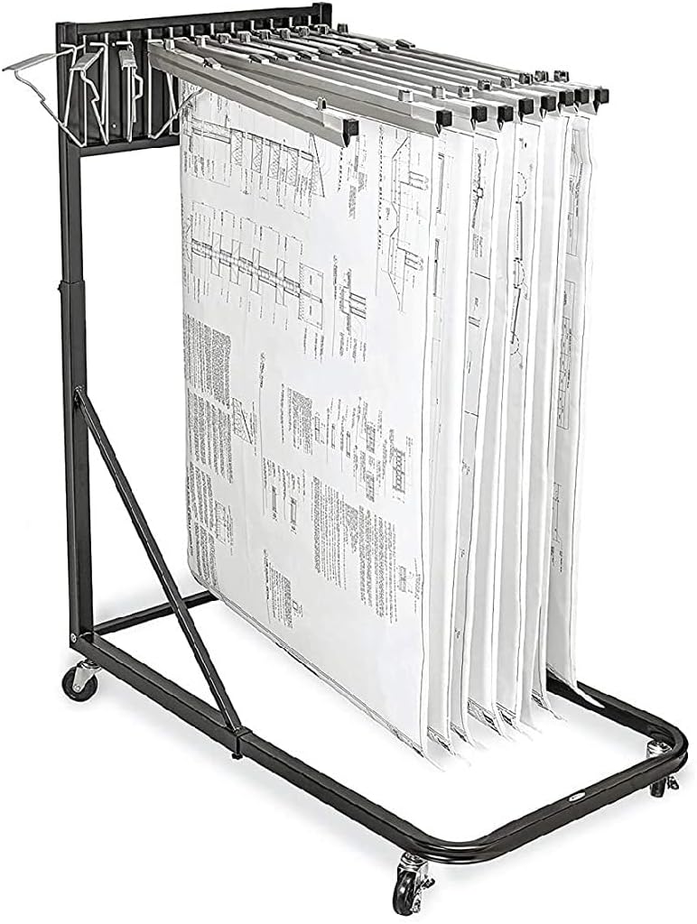 Vertical Blueprint Storage Rack and Plans Holder Z719572