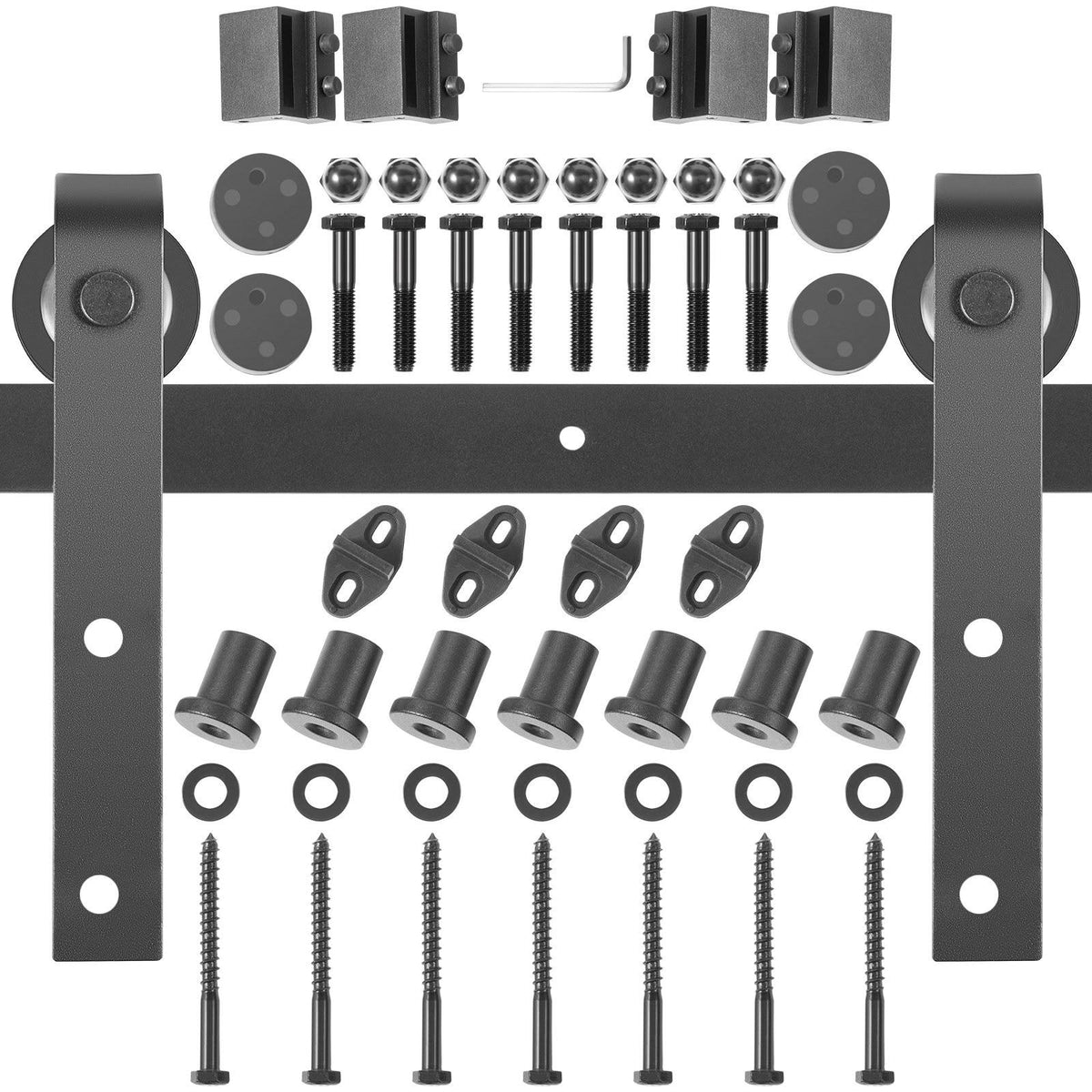 Barn Door Hardware Kit 9 ft Carbon Steel P96639