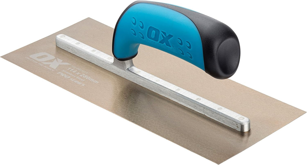 4.75" x 14" Stainless Steel Plaster Finishing Trowel, Pack of 2 R990863