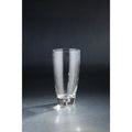 11" Clear Hand Blown Glass Cone Vase J2264