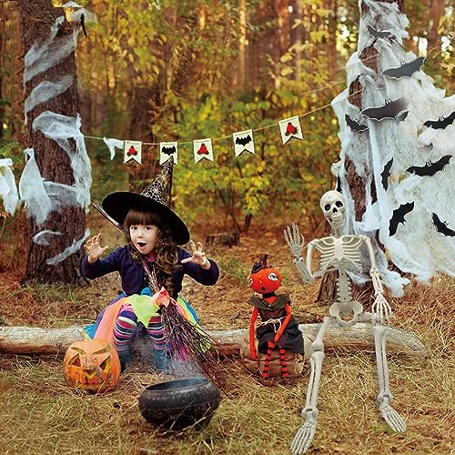 5.9FT Plastic Full Size Human Skeleton with Movable Joints X48046