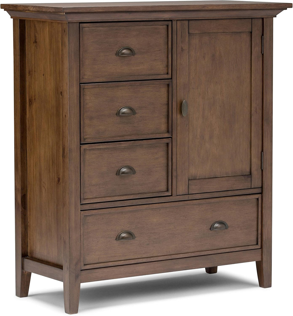 Solid Wood 39 inch Wide Storage Cabinet with 3 Drawers J69309