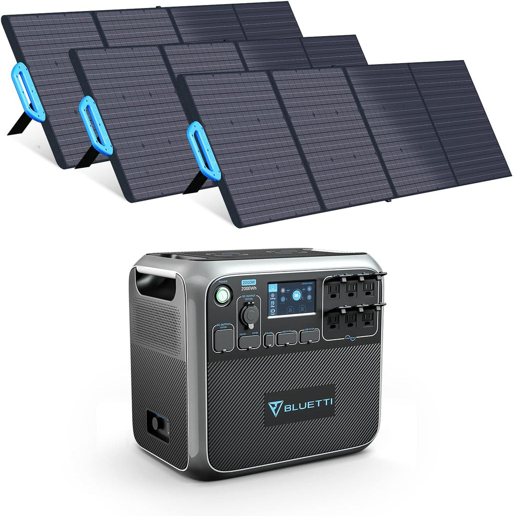 2000Wh LiFePO4 Portable Power Station with 6 2000W AC Outlets K127