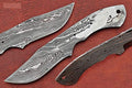 7.75 Inch Damascus Steel Skinning Knife Blade L2396