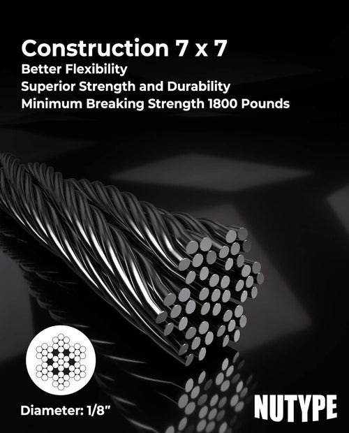 1/8 T316 Stainless Steel Cable 600FT H774457