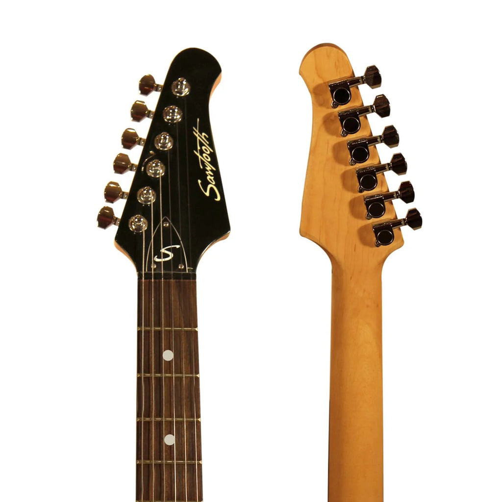 Black Electric Guitar with Amp, Case, and Cable U1437