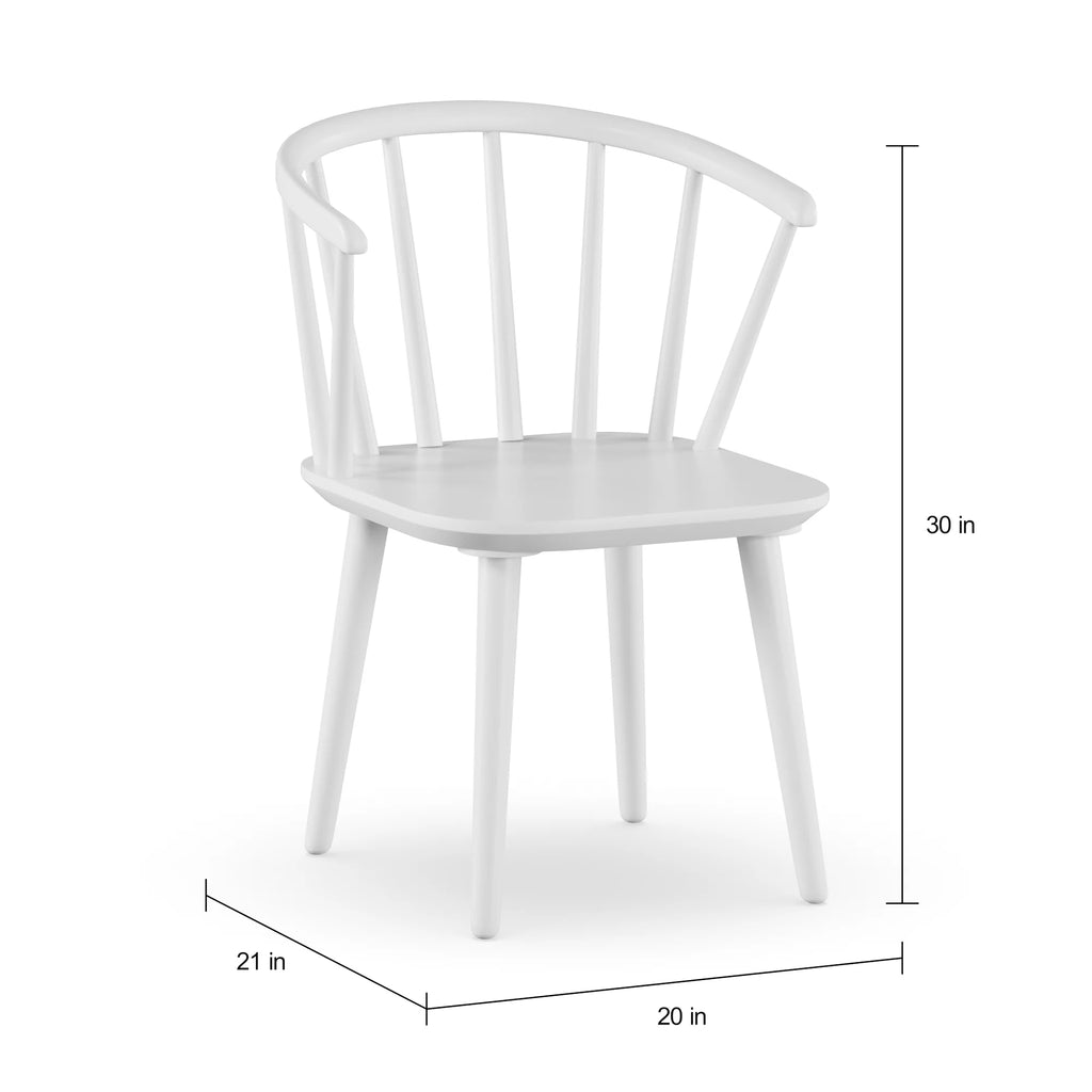 White Dining Chairs Set of 2 A855807