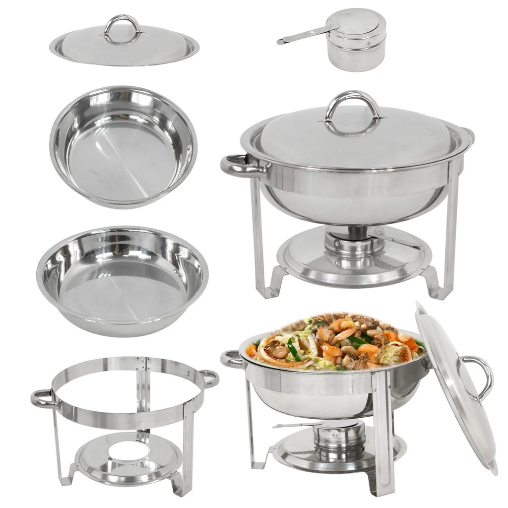 Round Chafing Dish 5Qt Buffet Stove Set U432