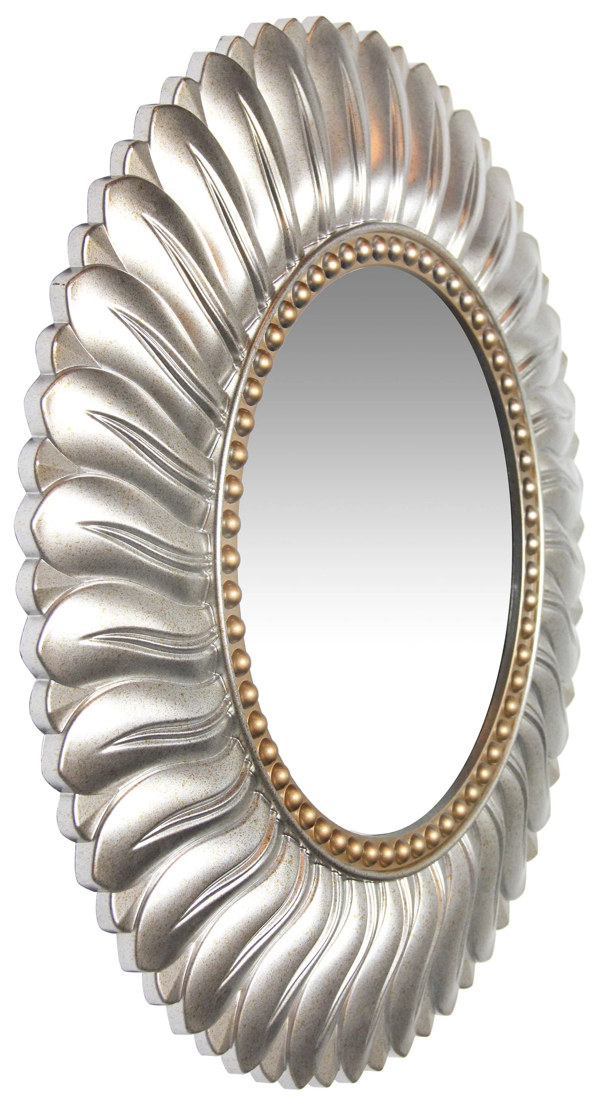 Gold Round 21.5-inch Wall Mirror S38057