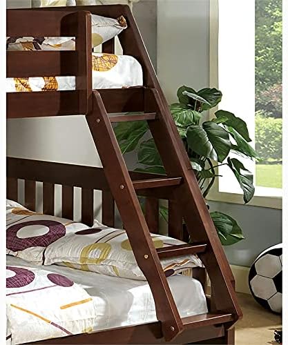 Twin Over Full Bunk Bed in Dark Walnut M44335