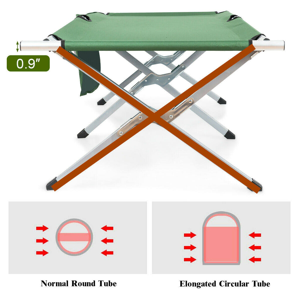 Heavy-Duty Folding Camping Cot with Carry Bag M797758