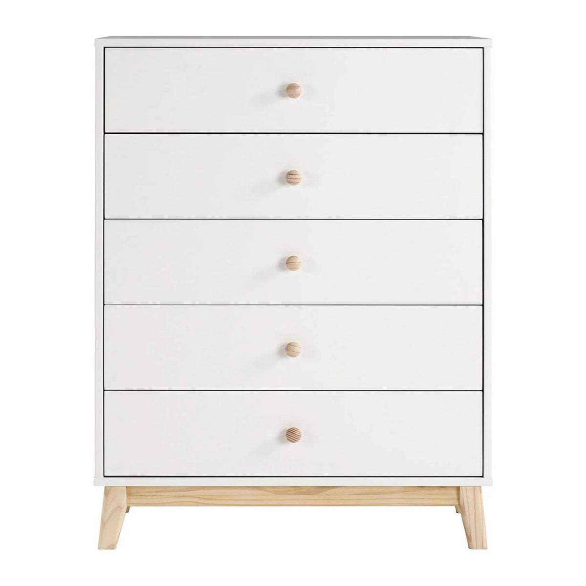 White 5-Drawer Chest H1597