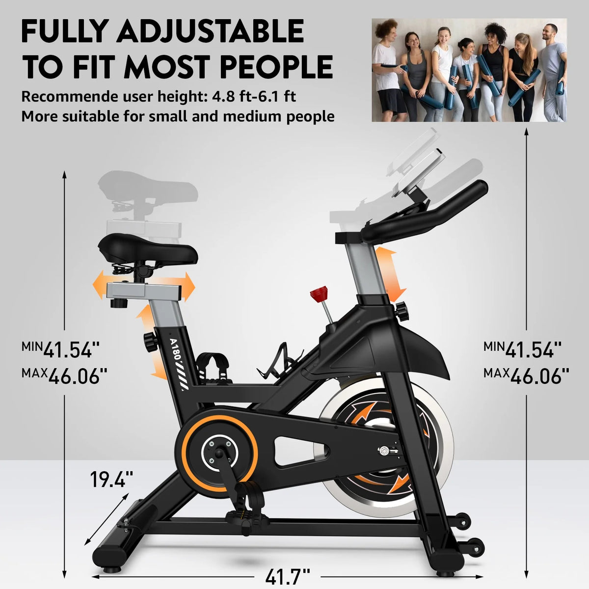 Indoor Cycling Exercise Bike 35 Lbs Flywheel X6392