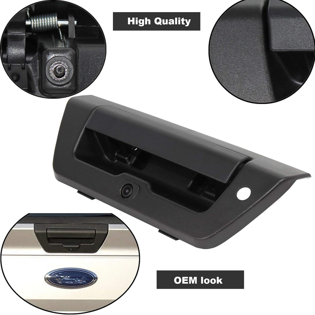 Black Tailgate Handle with Backup Camera G83840